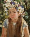 Pretty Little Girl NM Tajikistan 12 Impressionist
